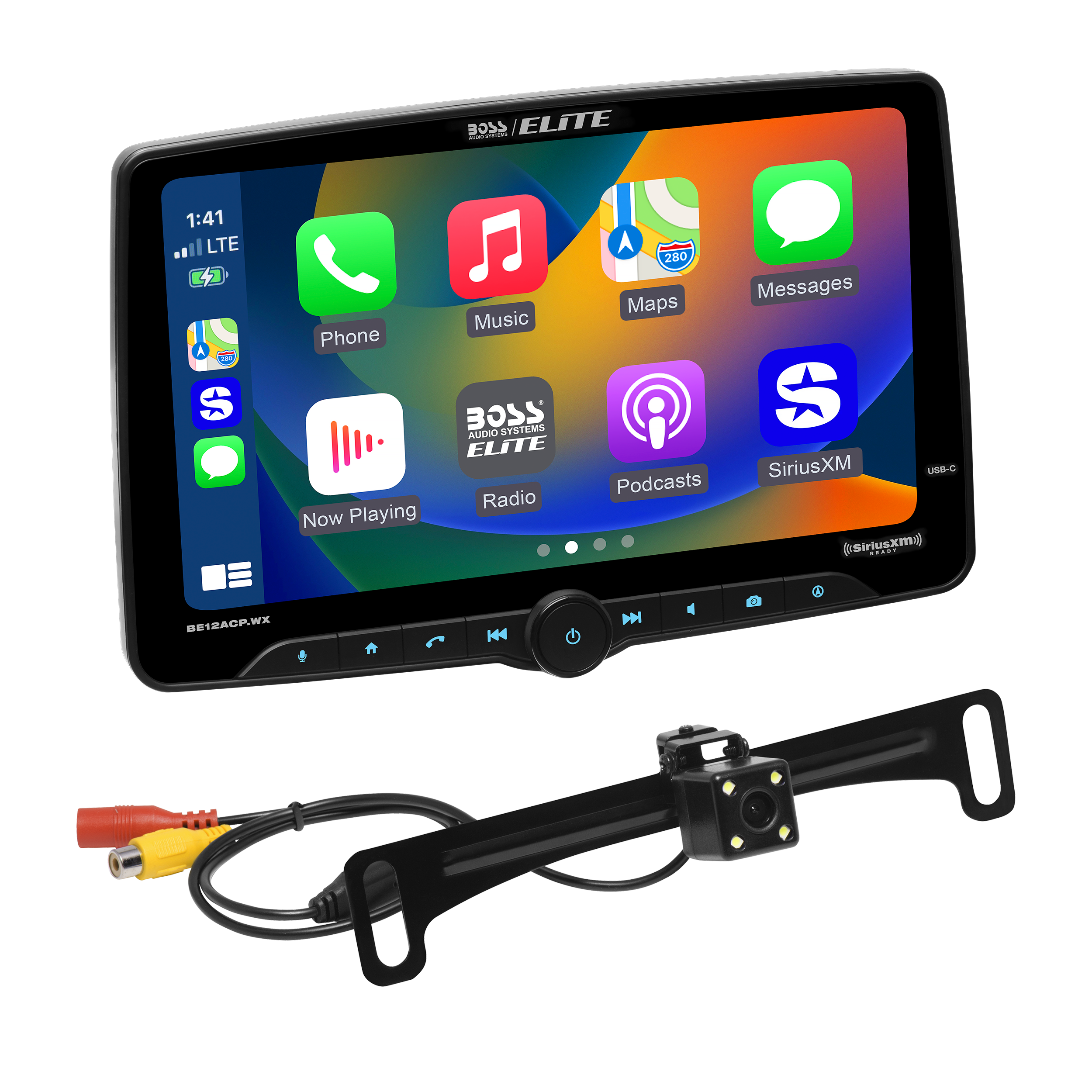 BOSS Audio Systems Elite BE12ACP.WXC Single DIN Car Stereo