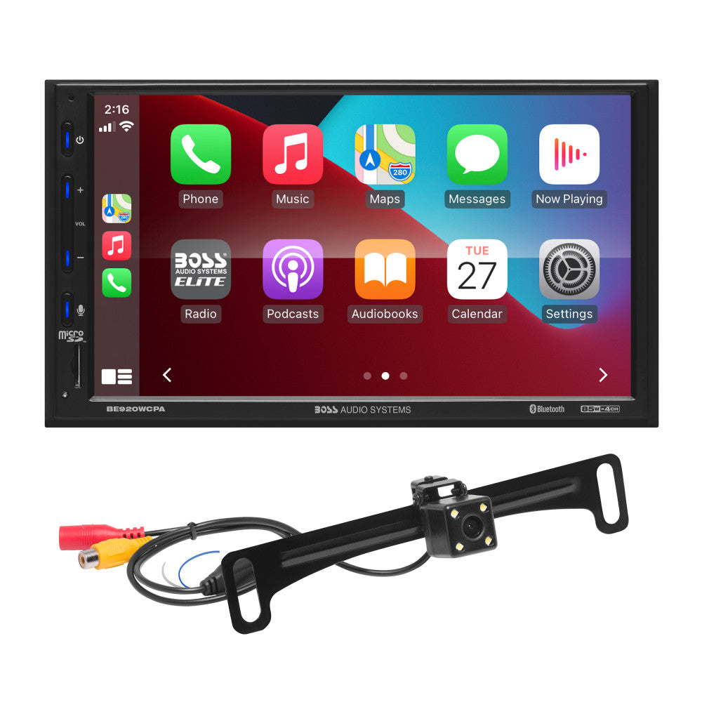BOSS Elite, Packages > Car > Receiver - Rear Camera, Model BE920WCPA-C, front face view