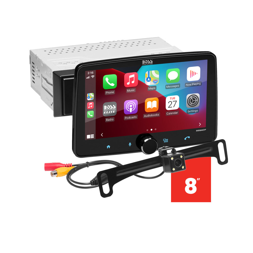BOSS Elite, In-Dash > Apple CarPlay > Floating Displays, Model BE8ACP-C, additional product image