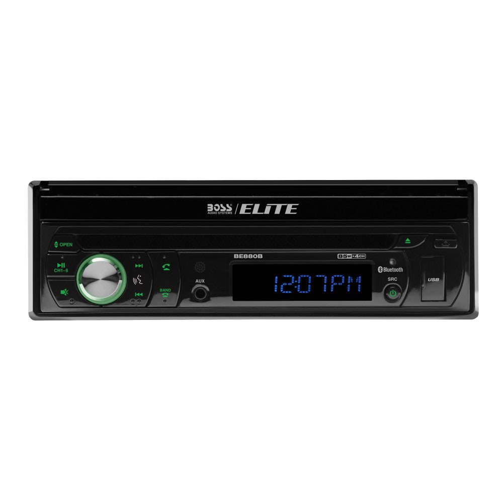 BOSS Elite, In-Dash > Single Din, Model BE880B, front face view