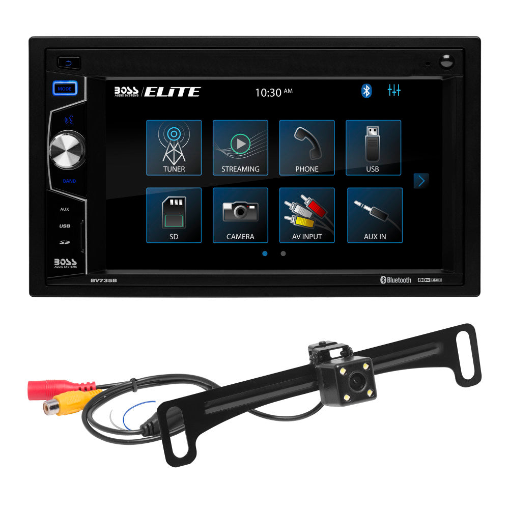 BOSS Elite, In-Dash > Double Din, Model BV735BLC, front face view