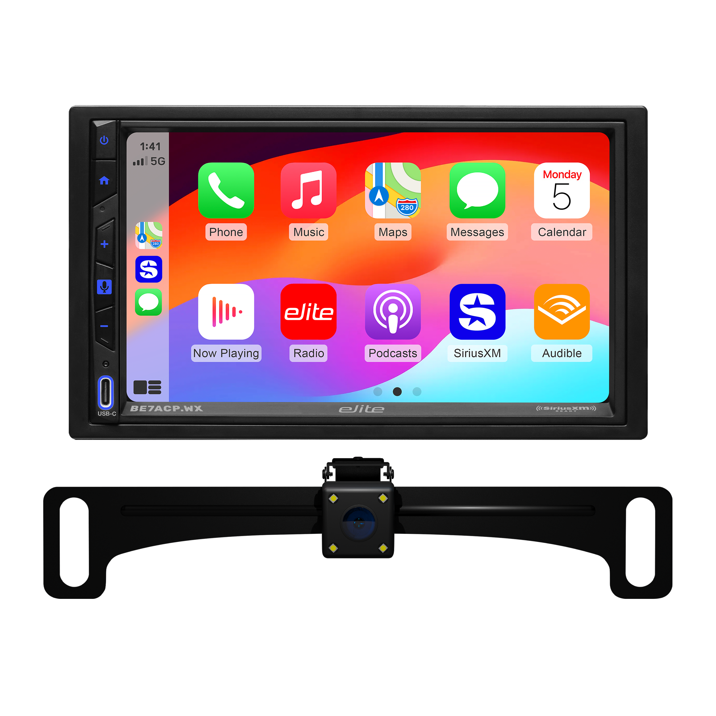 BOSS Audio Systems Elite BE7ACP.WXC Double DIN Car Stereo Wireless