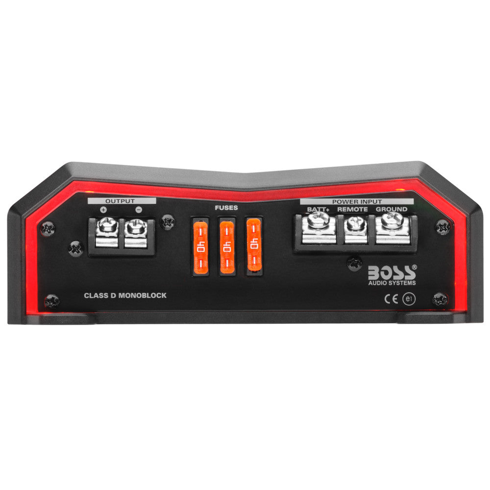 BOSS Audio Systems, Amplifiers > Class D, Model BE4000D, left side view