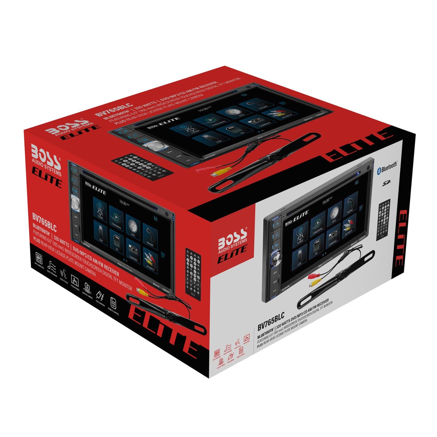 BOSS Elite, In-Dash > Double Din, Model BV765BLC, view of product remote