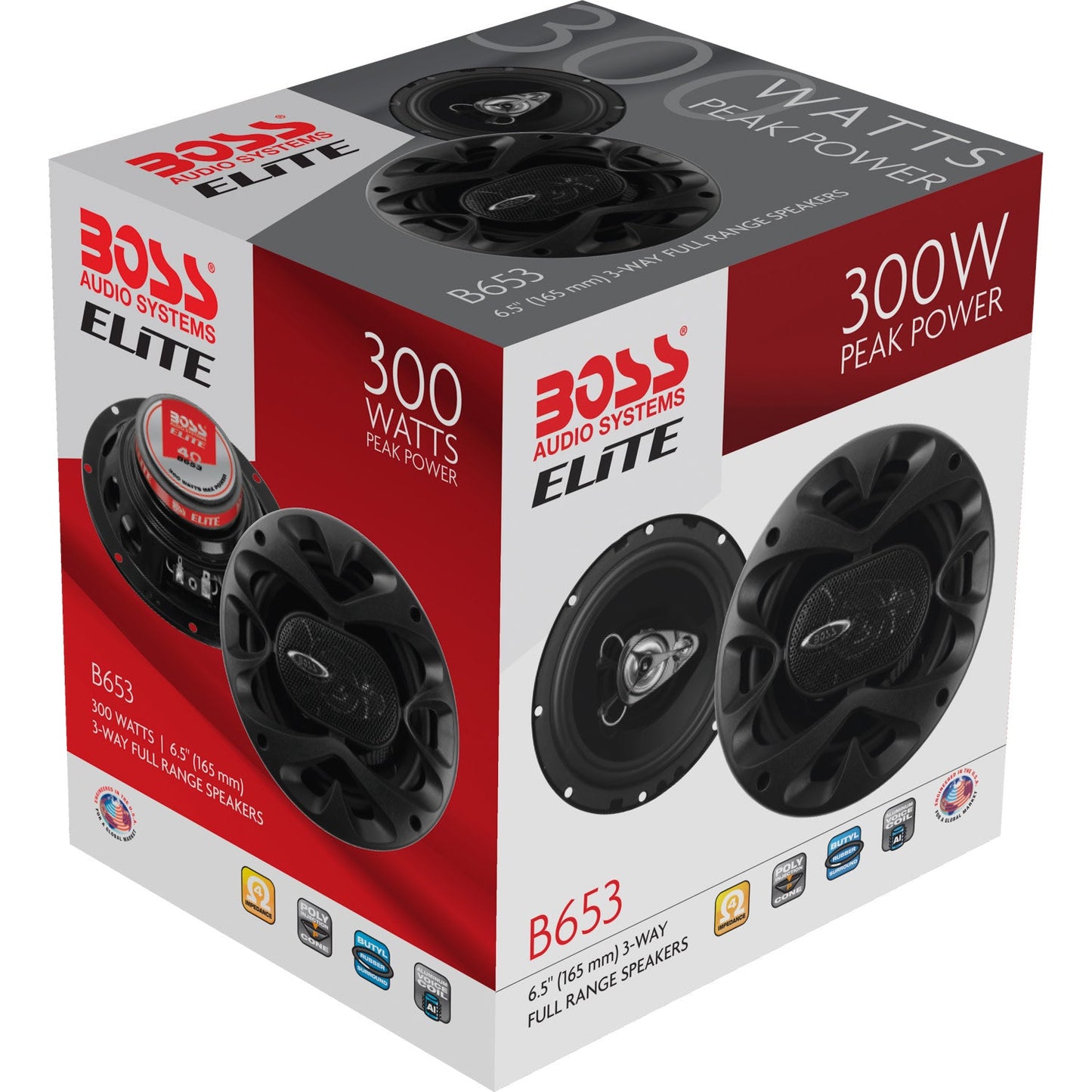 BOSS Elite, Speakers > Component > 6.5", Model B653, additional product image