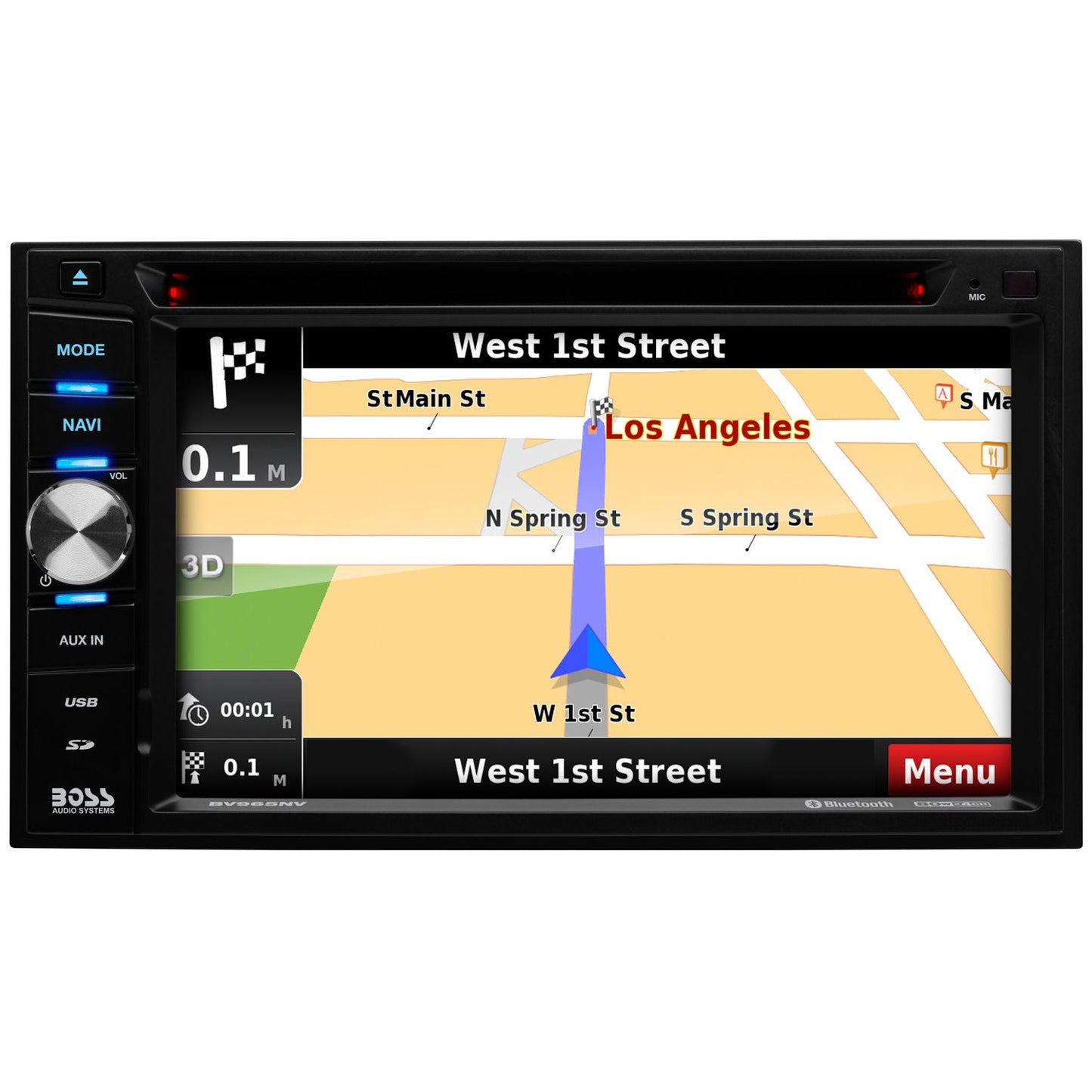 BOSS Elite, In-Dash > Double Din, Model BN965BLC, detail view