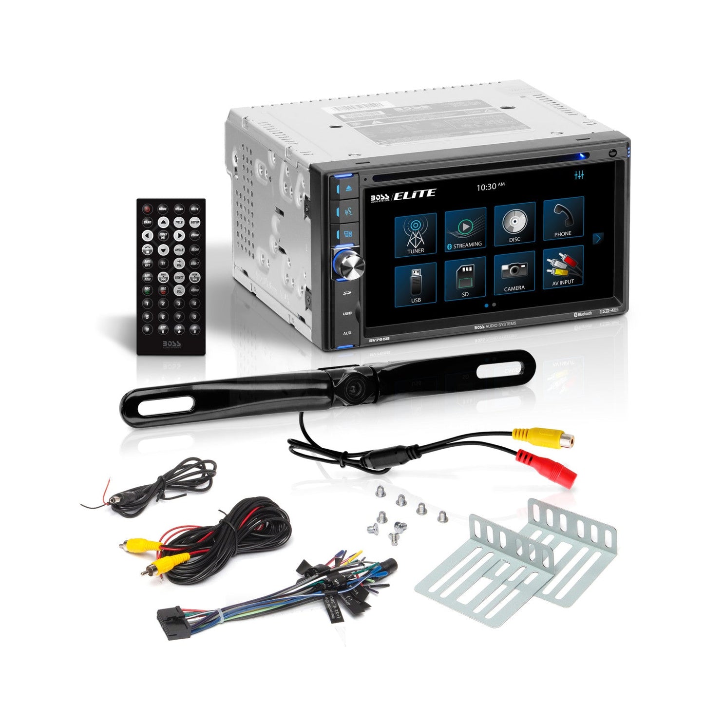 BOSS Elite, In-Dash > Double Din, Model BV765BLC, front face view