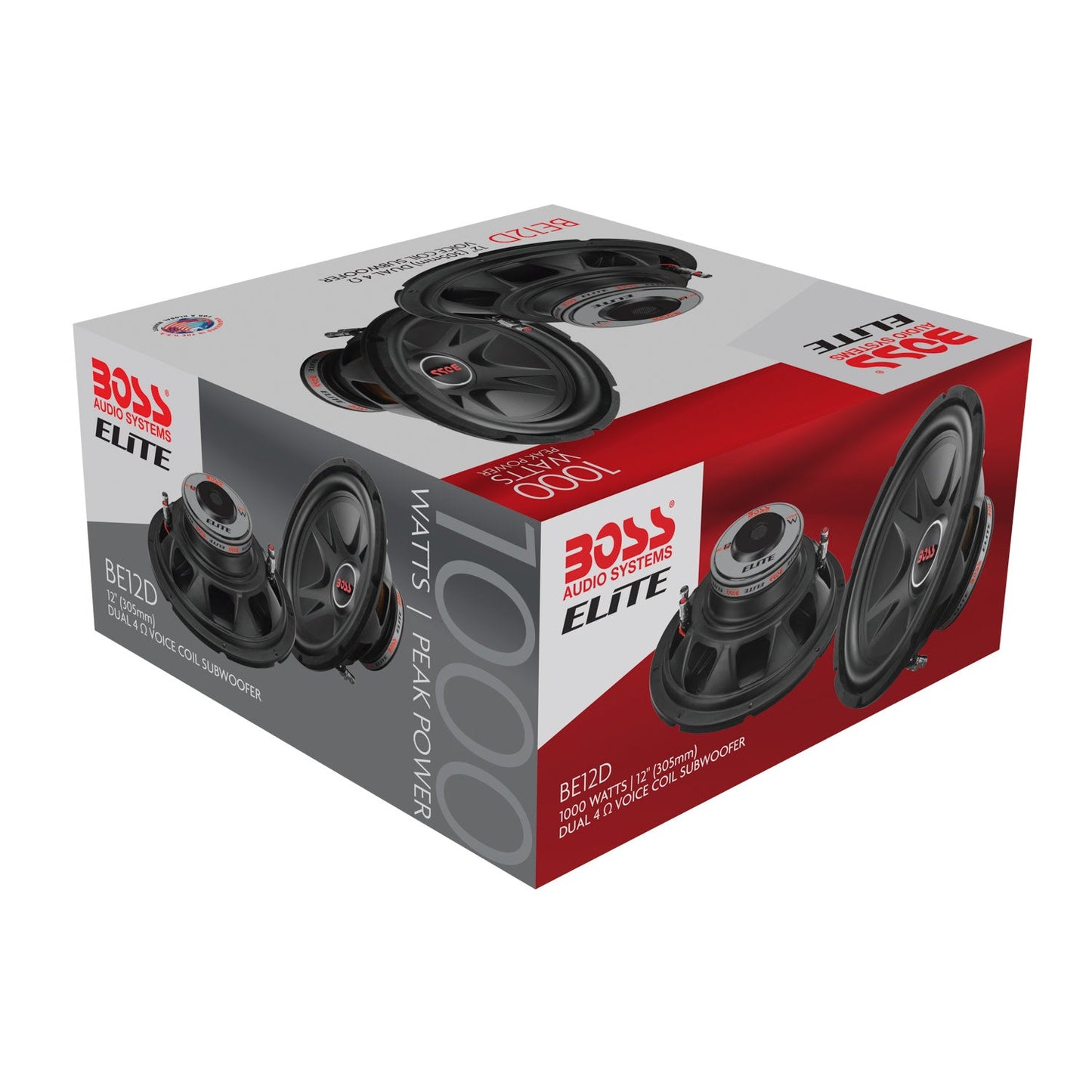 BOSS Audio Systems, Subwoofers > 12", Model BE12D, rear view