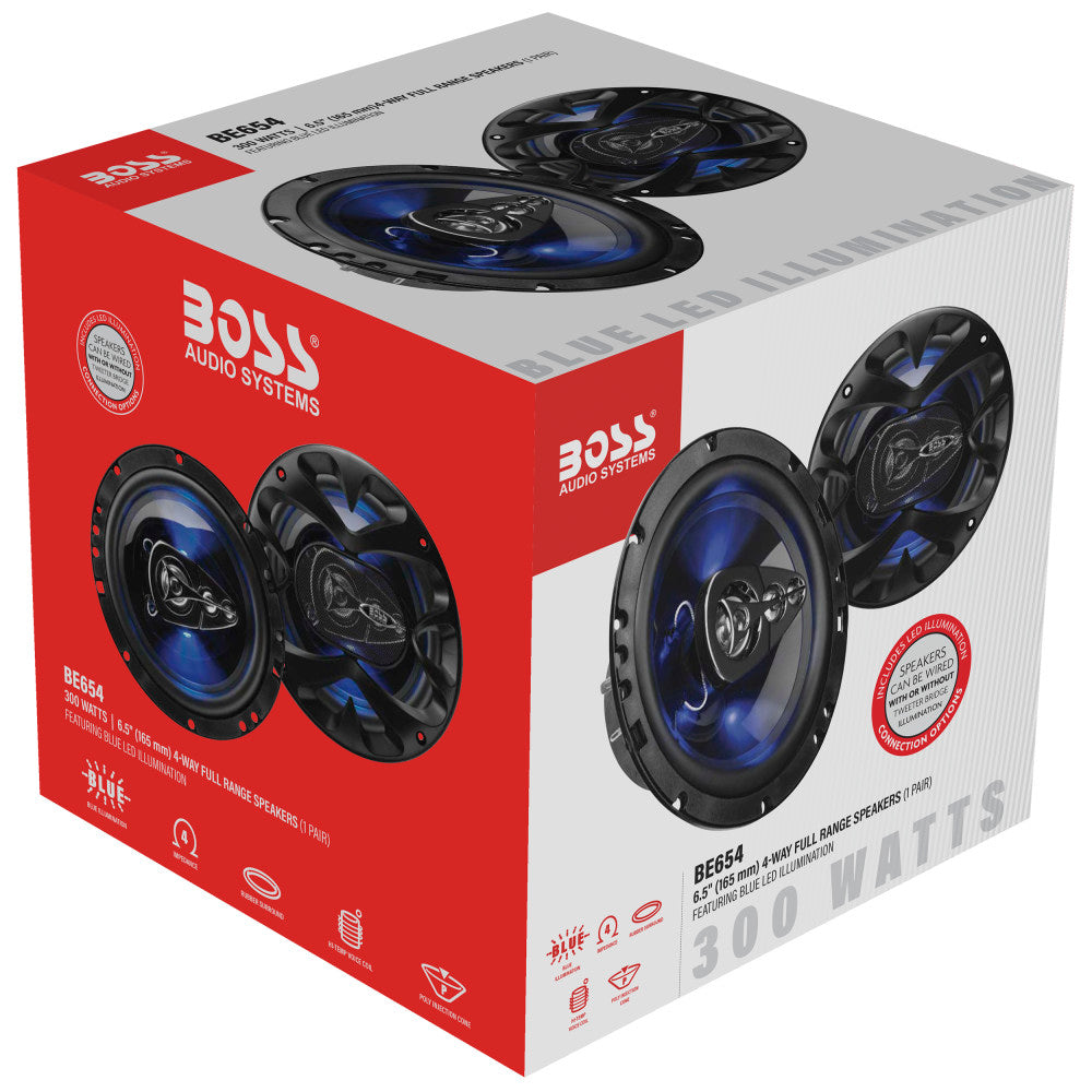 BOSS Audio Systems, Speakers > 6.5", Model BE654, retail packaging view