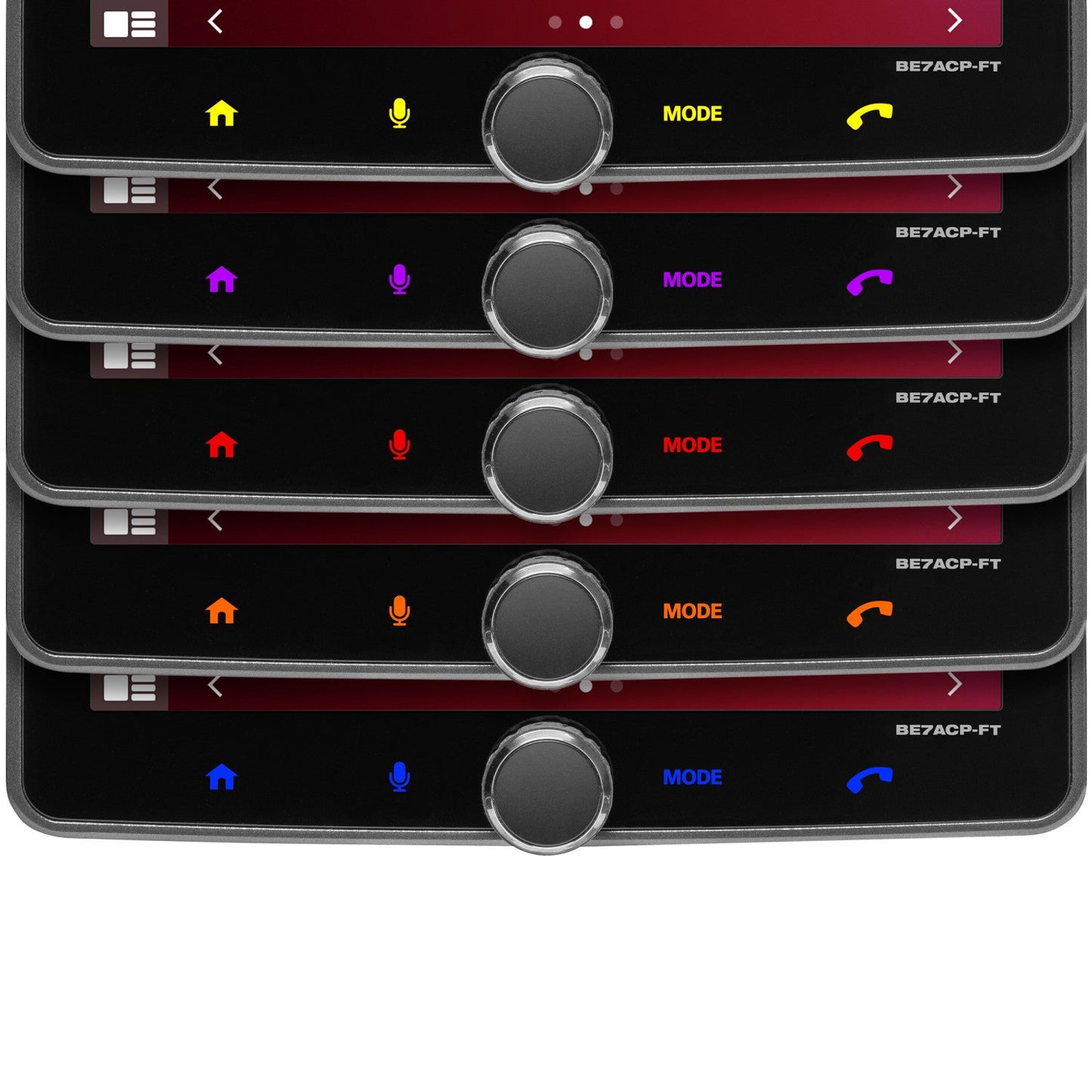 BOSS Audio Systems, In-Dash > CarPlay, Model BE7ACP-FT, front face view