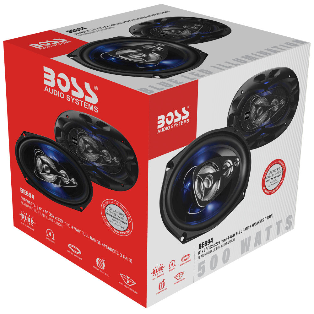 BOSS Audio Systems, Speakers > 6" x 9", Model BE694, retail packaging view