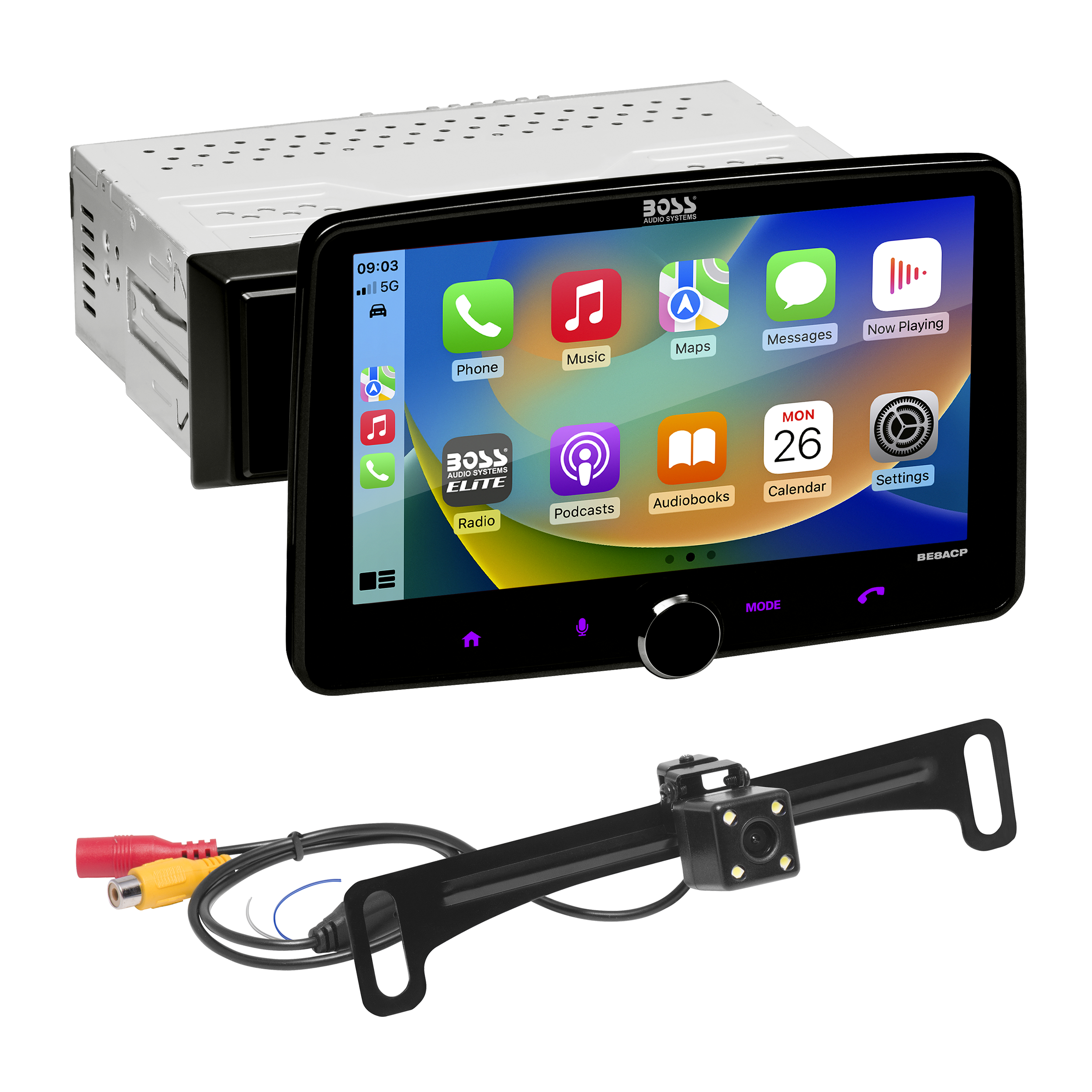 BOSS Audio Systems Elite Series BE8ACP-C Car Stereo – Apple