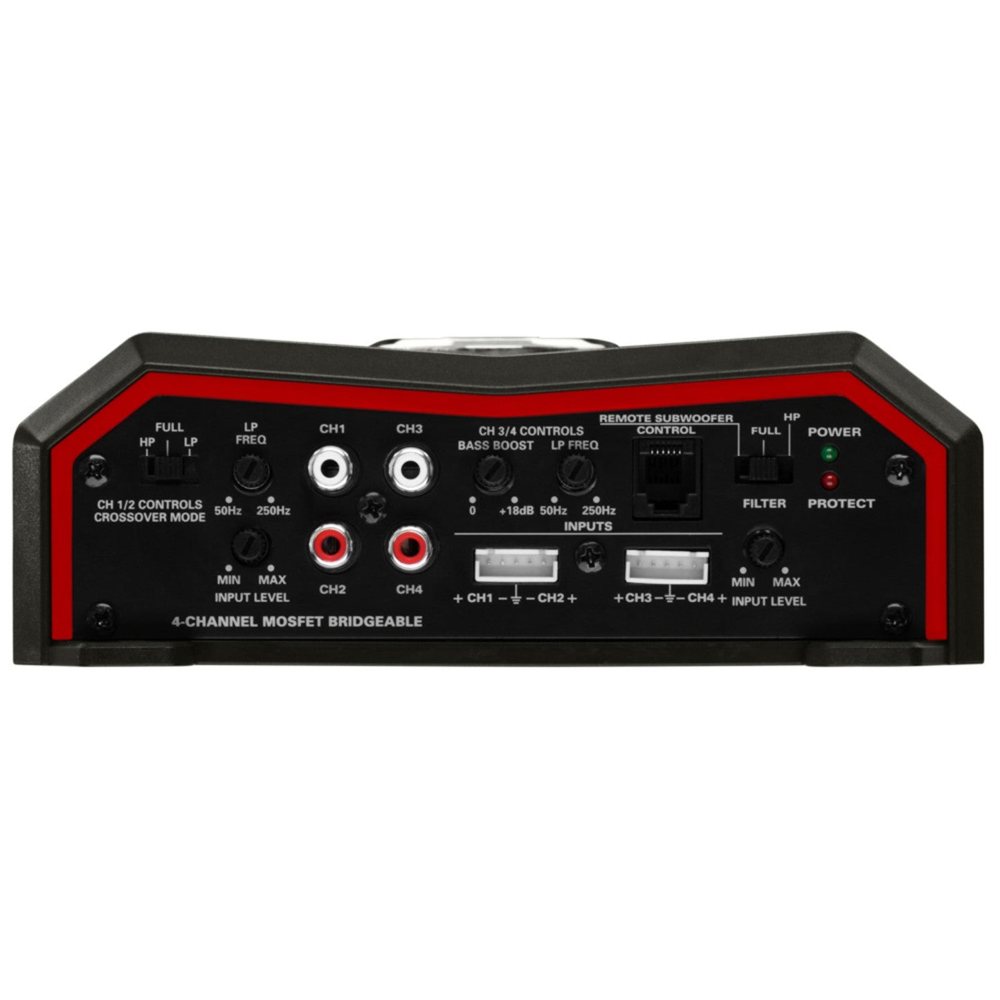 BOSS Audio Systems, Amplifiers > 4-Channel, Model BE1600.4, right side view