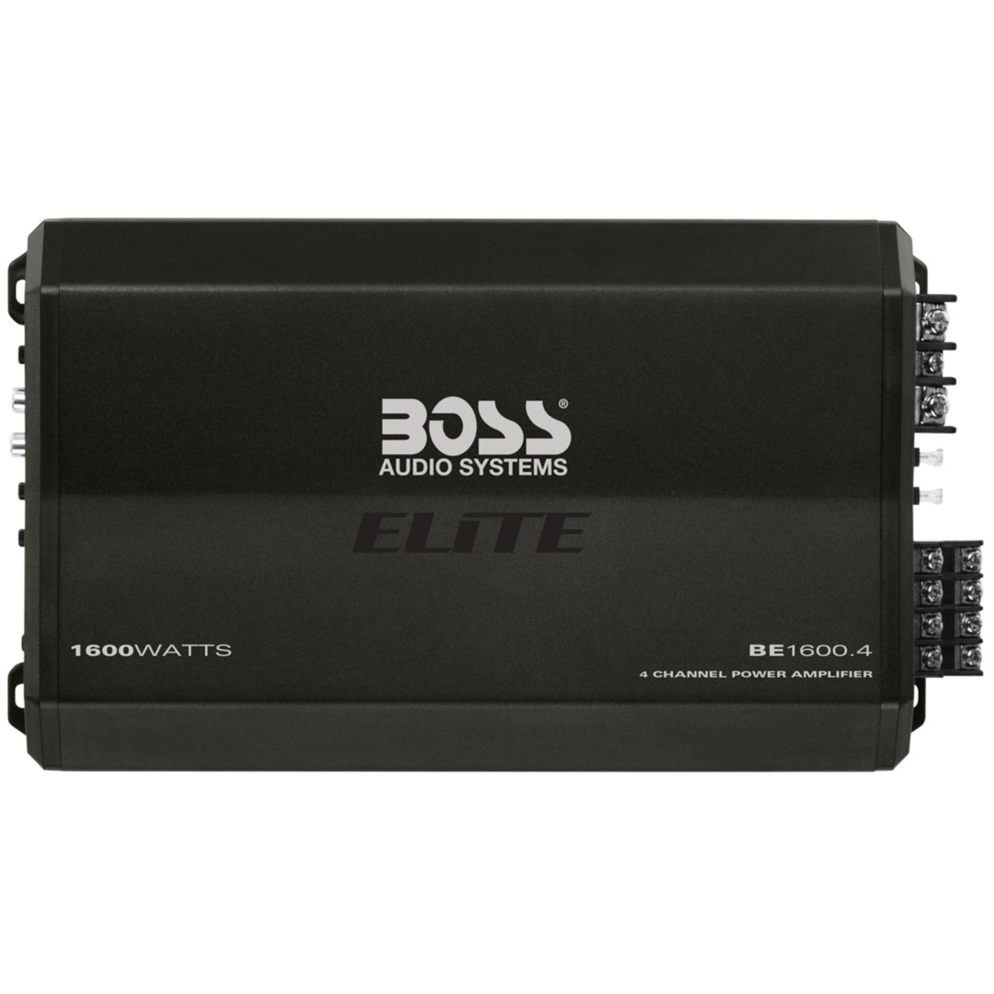 BOSS Audio Systems, Amplifiers > 4-Channel, Model BE1600.4, retail packaging view